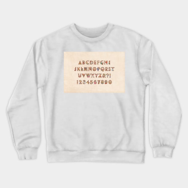 Children's Nursery - Alphabet and Numbers Crewneck Sweatshirt by PLAYDIGITAL2020